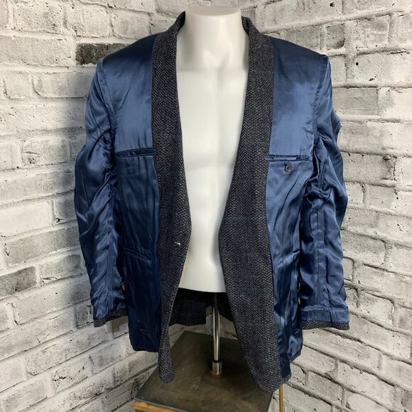 Vintage Tweed Wool Two Button Blazer Sport Coat - Picture 7 of 14